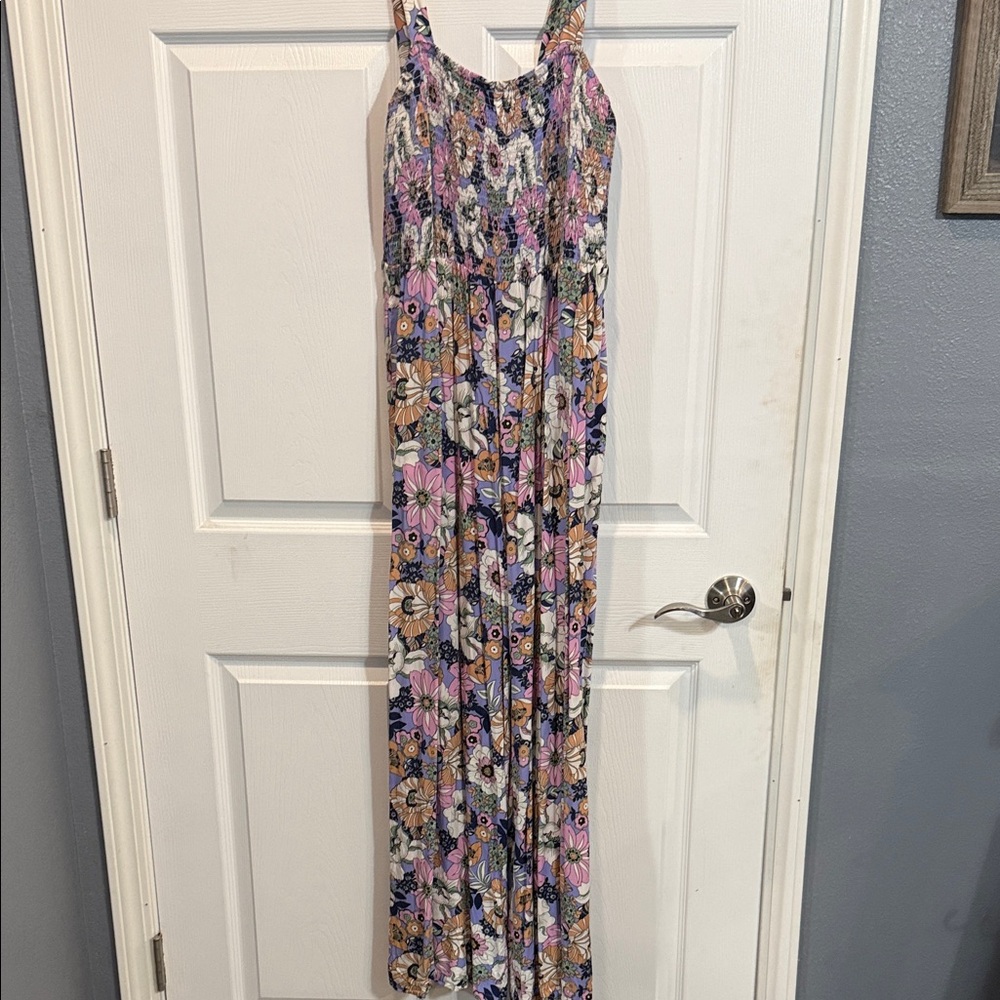 Floral Jumper with Purple and Pink Accents